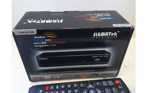 DECODEUR TNT HD SIGMATEK AVEC BOITE