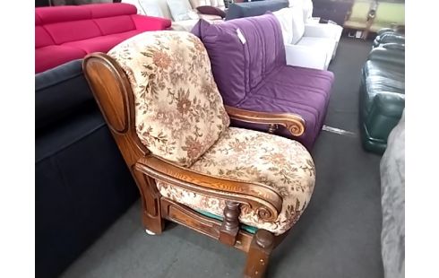 FAUTEUIL BOIS FLEURI