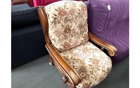 FAUTEUIL BOIS FLEURI