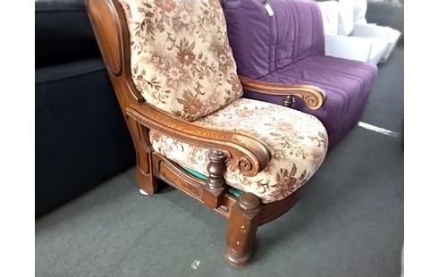 FAUTEUIL BOIS FLEURI