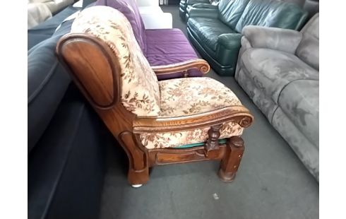 FAUTEUIL BOIS FLEURI