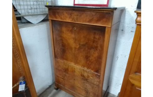 SECRETAIRE BOIS MASSIF 3 TIROIRS 1 PORTE