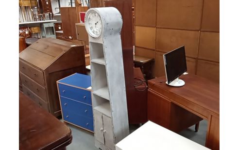 HORLOGE SUR PIED PATINE GRIS