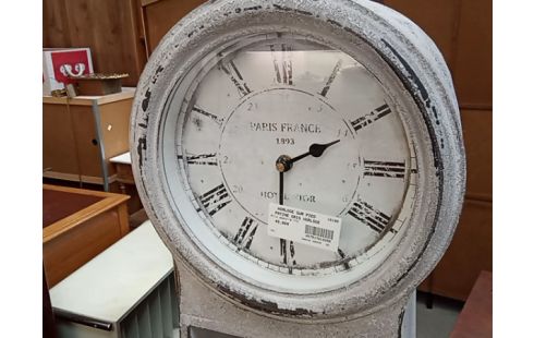 HORLOGE SUR PIED PATINE GRIS