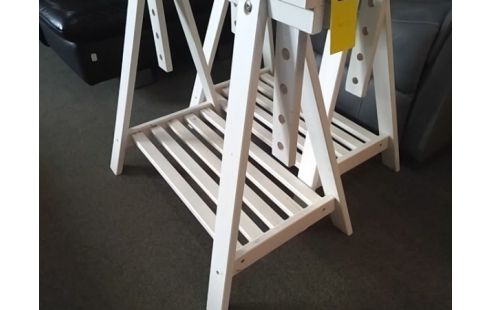 PAIRE DE TRETAUX BLANC