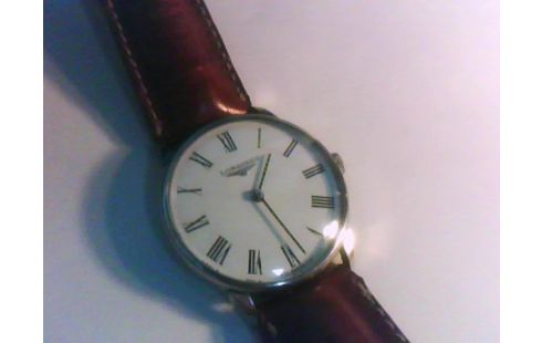 MONTRE MECANIQUE LONGINES VINTAGE BRACELET CUIR FAUVE