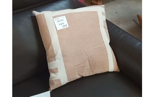 COUSSIN SABLE ET TERRACOTA