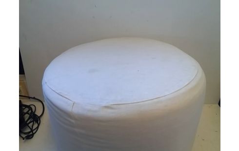 TABOURET TISSU BLANC