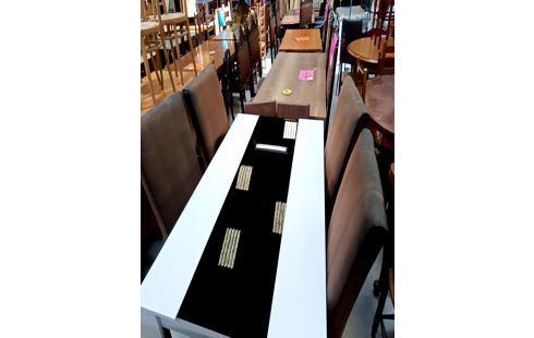 LOT DE 4 CHAISES MARRONS