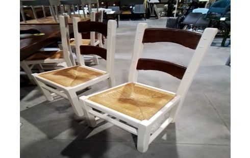 4 CHAISES CHÊNE MASSIF RELOOKÉES