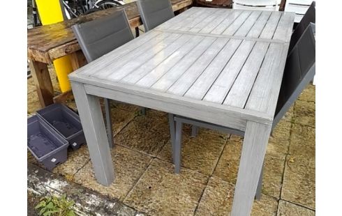 TABLE DE JARDIN NATERIAL 1 ALLONGE