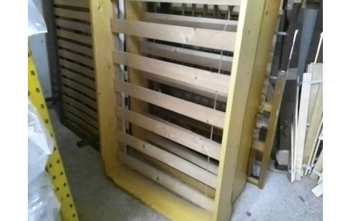 LIT BOIS AVEC LATTES 80x190