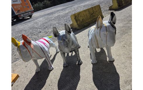 45 STATUE PITBULL ART