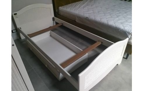 LIT ENFANT BLANC TRESSE 120CM