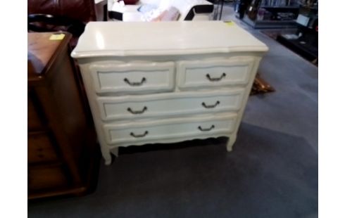 COMMODE 4 TIROIRS CRÈME