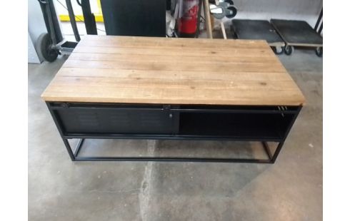 TABLE BASSE TYPE INDUS PLATEAU BOIS