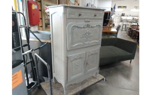 SECRETAIRE STYLISÉE PEINT GRIS