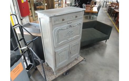 SECRETAIRE STYLISÉE PEINT GRIS