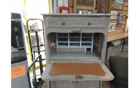 SECRETAIRE STYLISÉE PEINT GRIS