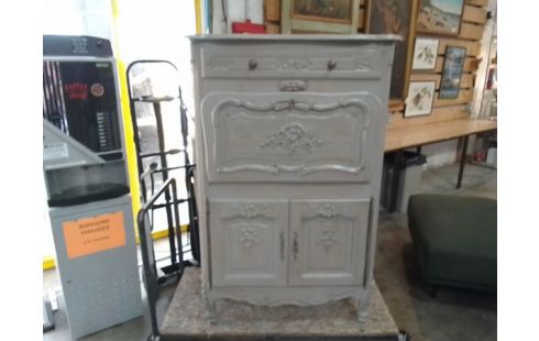 SECRETAIRE STYLISÉE PEINT GRIS