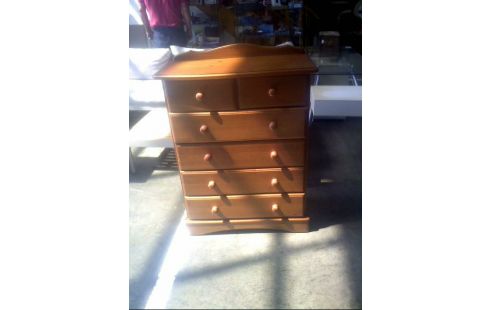 COMODA 6 CAJONES PINO