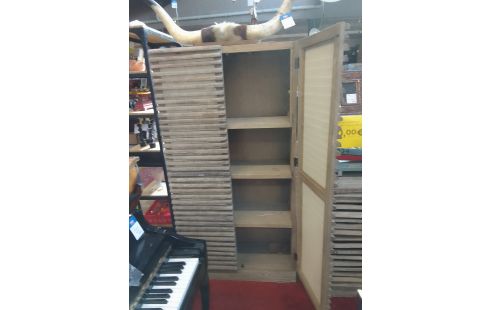 ARMOIRE 2 PORTES BOIS FLOTTE