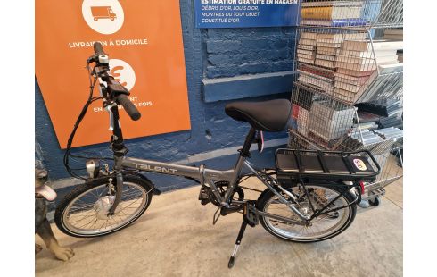 VELO PLIANT ÉLECTRIQUE TALENT SERVI 1 FOIS + ACC