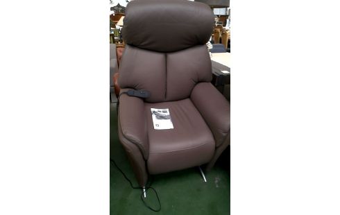 SILLÓN RELAX PARDO CUERO LA UNIDAD