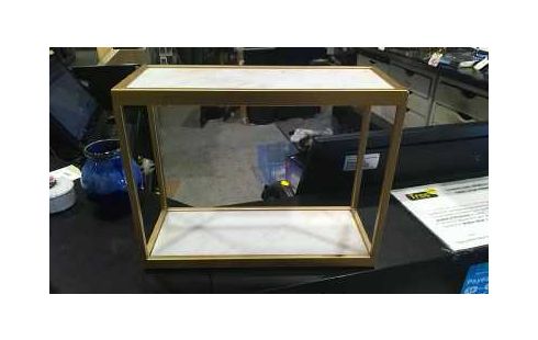 ETAGERE MURALE DOREE MARBRE