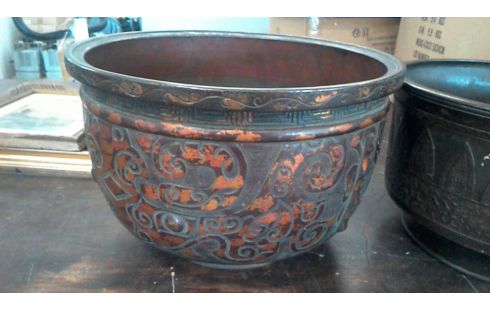 CENTRO DE MESA. BRONCE ESTADO ACTUAL