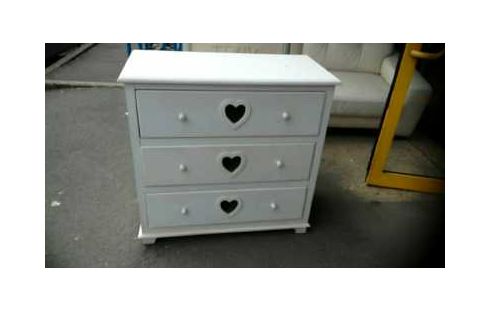 KOMMODE 3 SCHUBLADEN WEISS