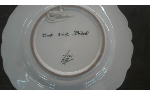 ROUEN PLAT MONT ST MICHEL SIGNE