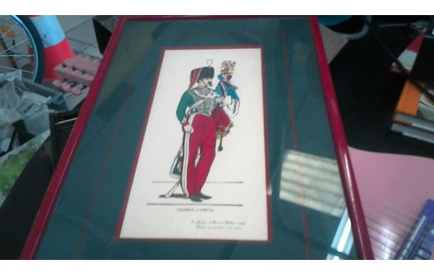 GRAVURE IMAGE D'EPINAL ENCADREE