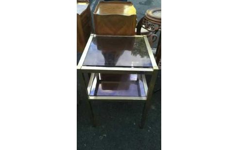 CONSOLE VERRE ET LAITON