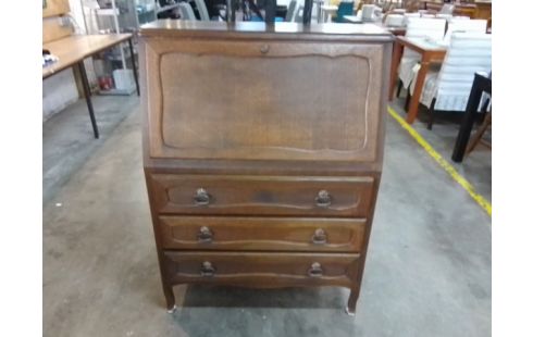 MEUBLE SECRÉTAIRE 3 TIROIRS 1 PORTE BOIS