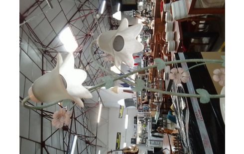 LAMPADAIRE 2 BRANCHES TULIPE