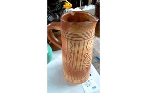 AIGUIERE CLAIR BRUN CERAMIQUE