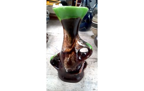 VASE VALLAURIS BRUN VERTE VINTAGE