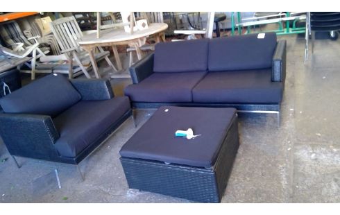 GARTENMÖBEL STOFF SCHWARZ