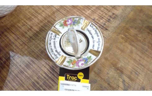 CENDRIER FAIENCE ANCIEN