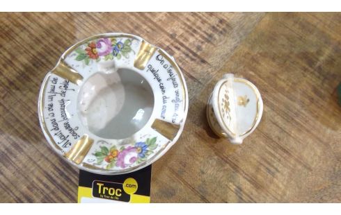 CENDRIER FAIENCE ANCIEN