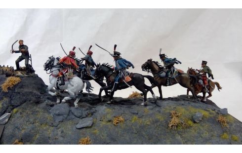 MAQUETTE SCENE DE COMBAT