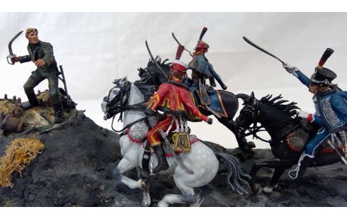 MAQUETTE SCENE DE COMBAT