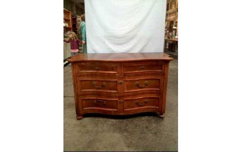 KOMMODE HOLZ EICHE DUNKEL 4-SCHUBLADEN