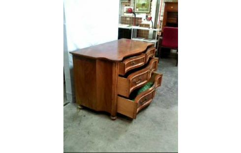 KOMMODE HOLZ EICHE DUNKEL 4-SCHUBLADEN