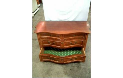 KOMMODE HOLZ EICHE DUNKEL 4-SCHUBLADEN