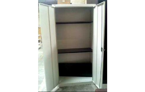 SCHRANK METALL 2-TÜREN 3-EBENEN <SOLDAN>