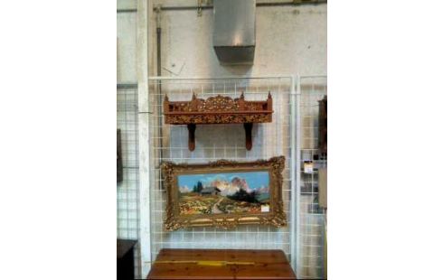 HUTABLAGE <<WINZER>> HOLZ GESCHNITZT FILIGRAN