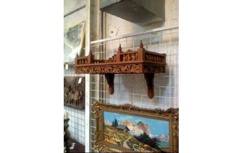 HUTABLAGE <<WINZER>> HOLZ GESCHNITZT FILIGRAN