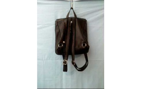 RUCKSACK <FUNBAG> LEDER SCHWARZ